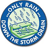 only rain down the drain logo